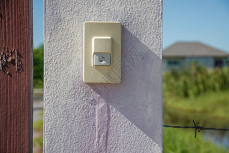 门铃响起信号房子安全按钮键盘建筑警报住宅客人财产图片
