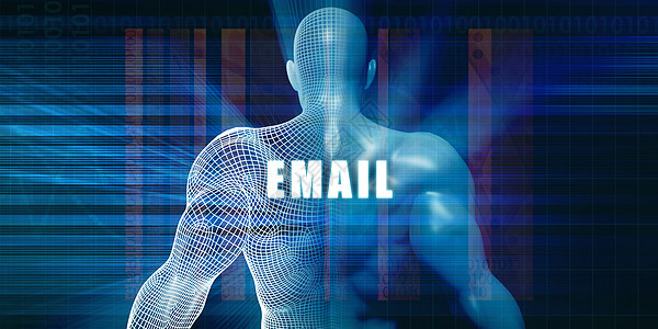 电子邮件商业商务蓝色男人技术人士背景图片