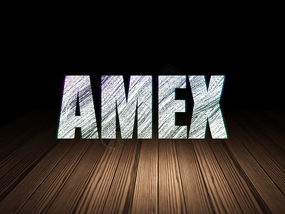 股票市场指数概念 AMEX在黑屋子里图片