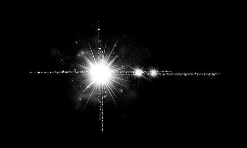 光灯镜头点火和星效应 闪光闪光闪光实景辉光黑色相机星星镜片艺术光学太阳元素图片