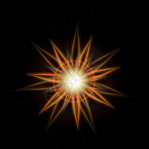 明亮的星爆光效果与闪闪发光的火花  星云耀斑光束插图射线太阳金子白色星星镜片强光辉光图片