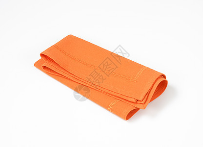 折成橙色餐巾纸橙子餐巾棉布餐垫折叠织物正方形图片
