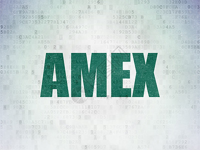 股票市场指数概念 AMEX 在数字数据纸背景上灰色库存代码绿色战略软件二进制金融市场交换图片