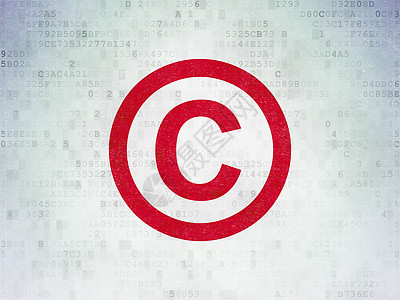 数字数据纸背景上的法律概念版权代码专利法理法庭财产保险犯罪作者刑事防御图片
