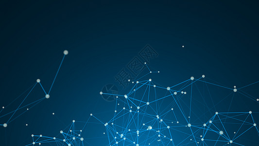 几何图案背景抽象的连接点 技术概念 数码背景网络蓝色创造力数据商业多边形科学三角形墙纸线条背景