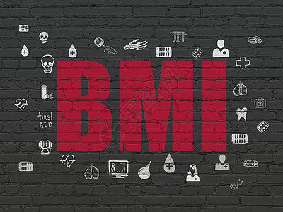 医学概念 墙壁背景的BMI医生科学制药药品公司涂鸦援助生活康复药店图片