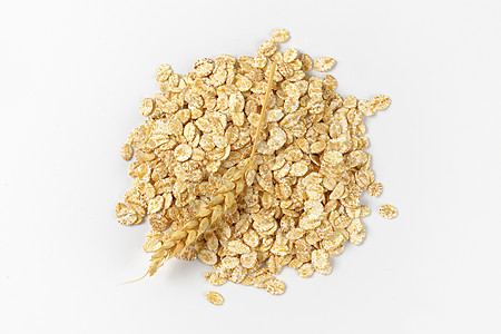 燕麦片团体营养谷穗食物背景谷物粮食健康饮食麦片高架图片