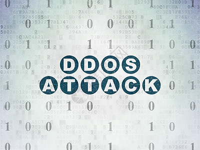 安全概念 DDOS 攻击数字数据纸背景技术监护人网络隐私别针保卫裂缝警报密码蓝色图片