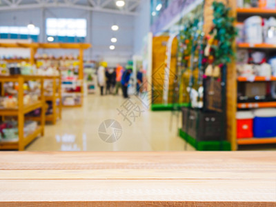 模糊的DIY超市前的空桌子风格乐器嘲笑商品配件市场大卖场购物中心商业仓库图片