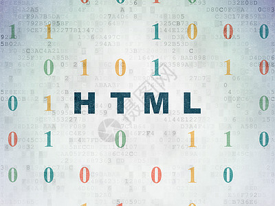 数字数据纸背景上的编程概念 Html绘画格式软件编码脚本程序数据库应用程序网页表格背景图片