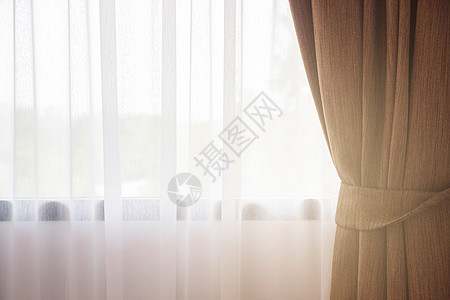 太阳光穿过白窗帘和窗户房子公寓墙纸住宅控制板建筑学材料房间生活射线图片