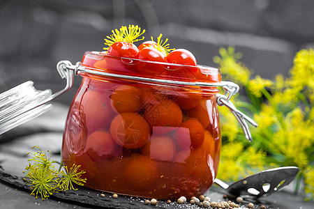 氯化西红柿烹饪香料味罐装营养盐渍食物厨房食谱西红柿健康图片