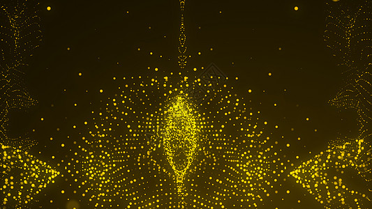 挥舞着粒子地板 抽象背景圆圈活力假期技术烟花互联网火花火焰金子流动图片