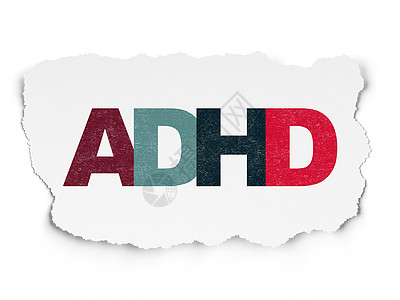 保健概念 关于撕纸背景的ADHD康复化学报纸绘画医生科学援助药店卫生药品图片