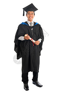 大学生毕业青年男人文凭身体教育白色木板男性帽子成人图片