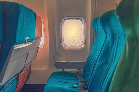 飞机座椅和大型飞机机舱旅行航班经济走道客机空气班级民众商业假期图片