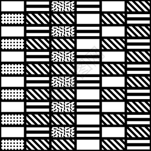 装饰几何形状平铺 单色不规则图案 抽象背景 艺术装饰装饰格子墙纸条纹纺织品几何学包装马赛克风格正方形网格不对称图片