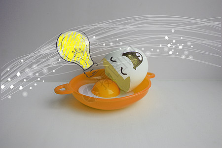 有脸的鸡蛋 笑的概念商业刀具科学微笑蛋黄假期庆典教育食物项目图片
