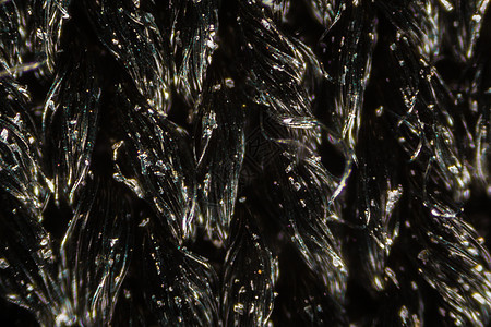 显微镜下的黑色尼龙网布纤维织物抹布亚麻宏观网络格栅帆布衣服梭织网格图片
