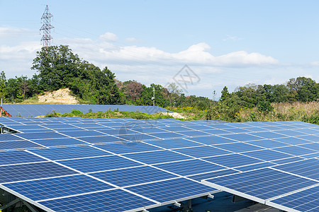 太阳能电池板厂环境技术太阳电气力量活力建筑天空阳光光伏图片