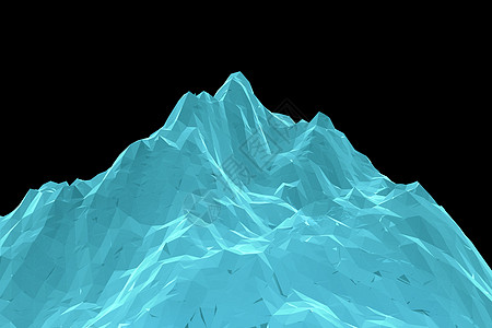 数字抽象线框景观背景节点3d网络爬坡顶峰地形辉光蓝色多边形推介会图片