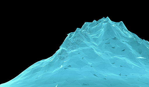 数字抽象线框景观背景顶峰x射线地形技术推介会辉光蓝色多边形土地框架图片