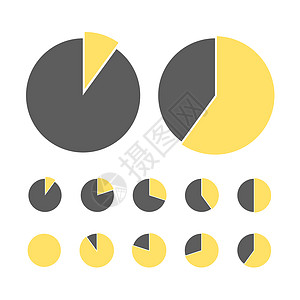 饼图统计概念 业务流程流程图 用于演示的信息图表元素 百分比图表白色报告创造力圆圈收藏数据圆形金融网络商业图片
