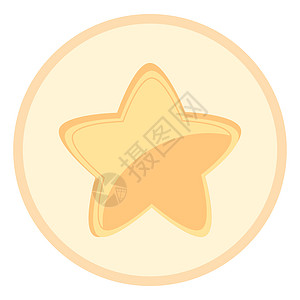 孤立的黄色星徽章金子横幅星星成就成功证书网站标识按钮背景图片