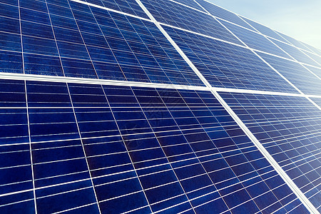蓝色天空的太阳能面板控制板发电机创新晴天电气阳光绿色建筑技术生态图片