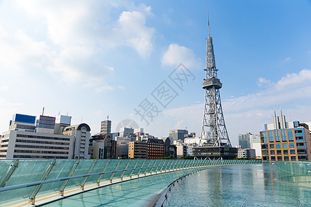 名古屋市建筑电视绿洲天线城市风景天际市中心广场场景图片