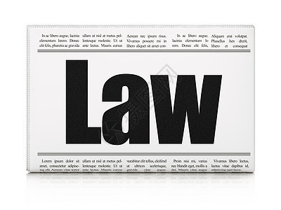 法律概念 报纸标题法法官执法法庭判决书刑事财产标题新闻公告防御背景图片