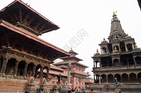 广场是Kathmand人的主要景点之一寺庙宗教遗产城市地面纪念碑天空历史佛教徒雕像图片