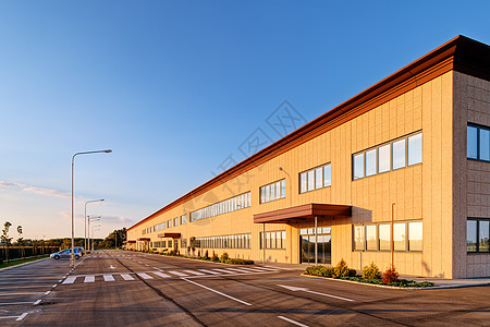 工业建筑加载商业贮存线条蓝色盘子仓库窗户货运技术图片