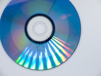 孤立的压缩磁盘数据技术塑料彩虹记录袖珍圆圈圆形音乐白色图片