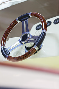 在快艇内面日落白色休息室发动机乐趣旅行甲板皮革技术汽艇图片