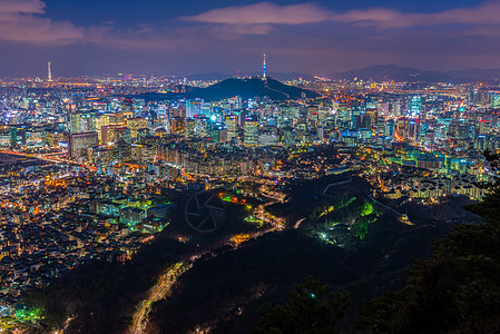 首尔市首尔天线南韩市中心风景图片