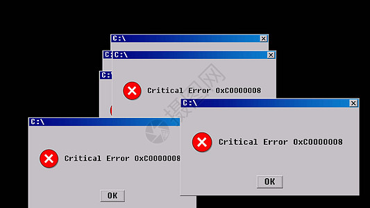 重大错误 旧接口设计失败警告技术信号安全注意力屏幕冒险警报电脑图片
