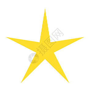 孤立的黄色星徽章标识网站矢量按钮证书金子网络成功插图背景图片