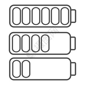智能手机或手机低电量图标 低能量符号 平面插图累加器按钮活力界面化学品细胞艺术电子产品电气收费图片