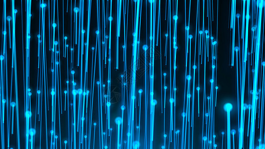 与光纤的抽象背景科学纤维交通网络金属蓝色辉光光束服务器电缆图片