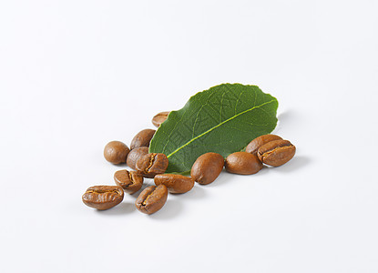 烤咖啡豆棕色叶子绿色贸易咖啡团体图片
