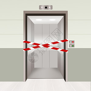 电梯停用运输入口办公室飞机金属服务插图纽扣图片