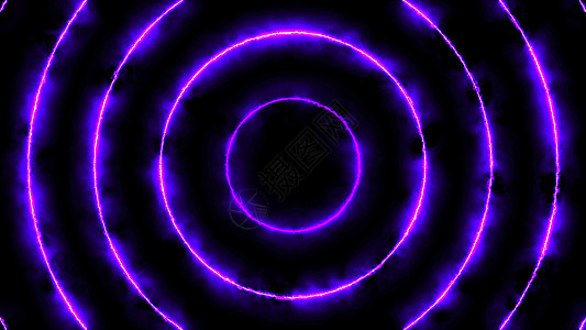 具有能量圈的抽象动画背景娱乐圆圈电脑紫色流动魔法射线光盘曲线活力图片