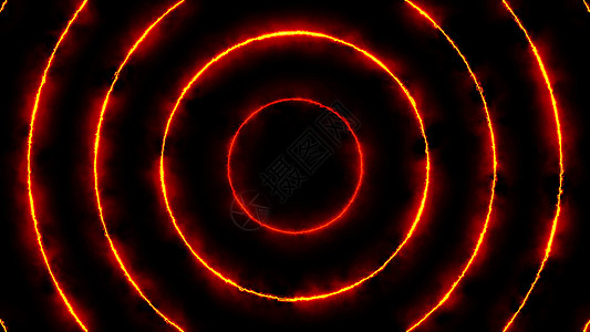 具有能量圈的抽象动画背景运动射线星星戒指车削点燃原子辉光技术电脑图片