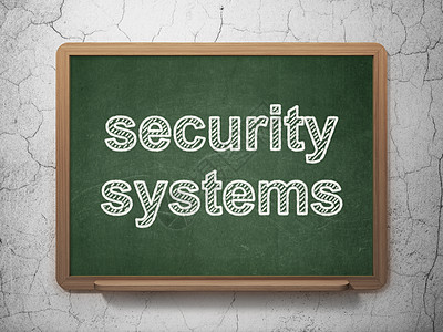 安全概念 黑板背景的安保系统电子纸板背景政策灰色粉笔木板技术数据裂缝白色教育绿色背景