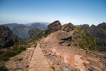 观景台景点旅游旅行场景地形假期太阳远足石头顶峰图片