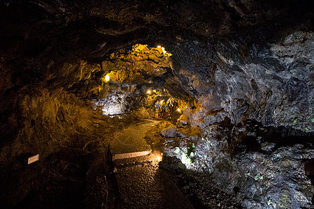 圣维森特火山洞穴隧道石头吸引力洞穴学环境地面岩石编队旅行旅游图片