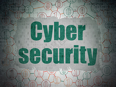 数字数据纸背景上的安全概念网络安全裂缝方案犯罪图表代码保卫流程图财产隐私攻击图片