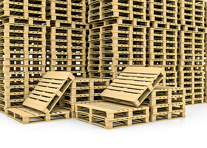 木质托盘 隔离木板货物平台工厂生产工作船运运输店铺3d图片