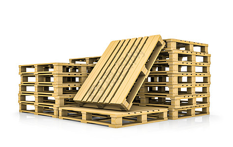 一堆木托盘木材包装贮存托盘仓库木头调色板运输纸板盒子图片